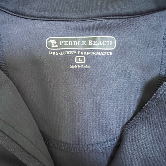 Pebble Beach Men’s Long Sleeve Dry Luxe 1/4 Zip Performance Sweatshirt Size LG - Picture 5 of 6